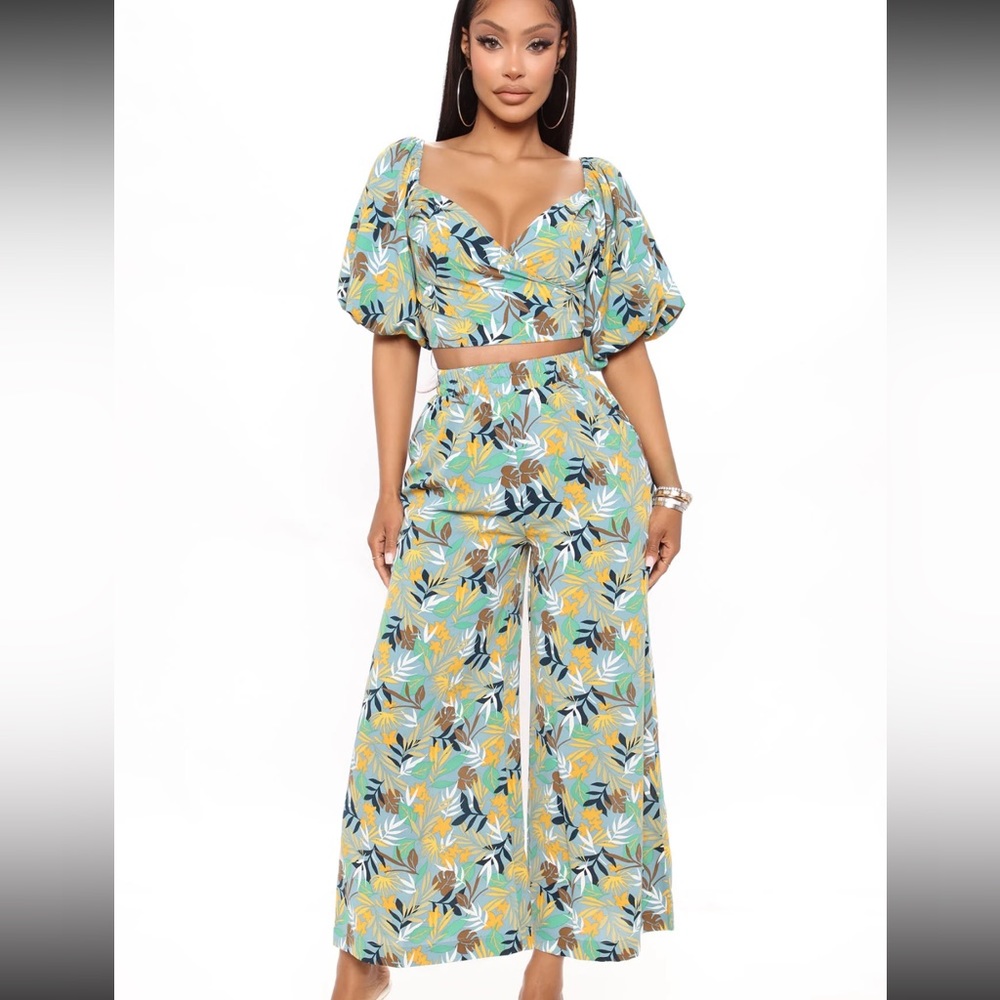 Tropical pant set (2-piece set)